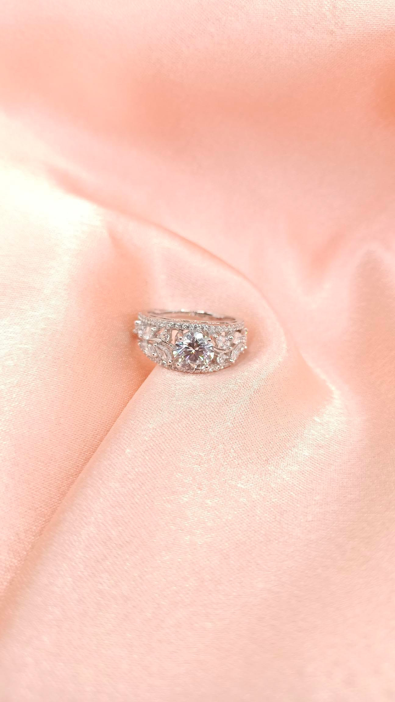 White Pearl With Diamond Earrings