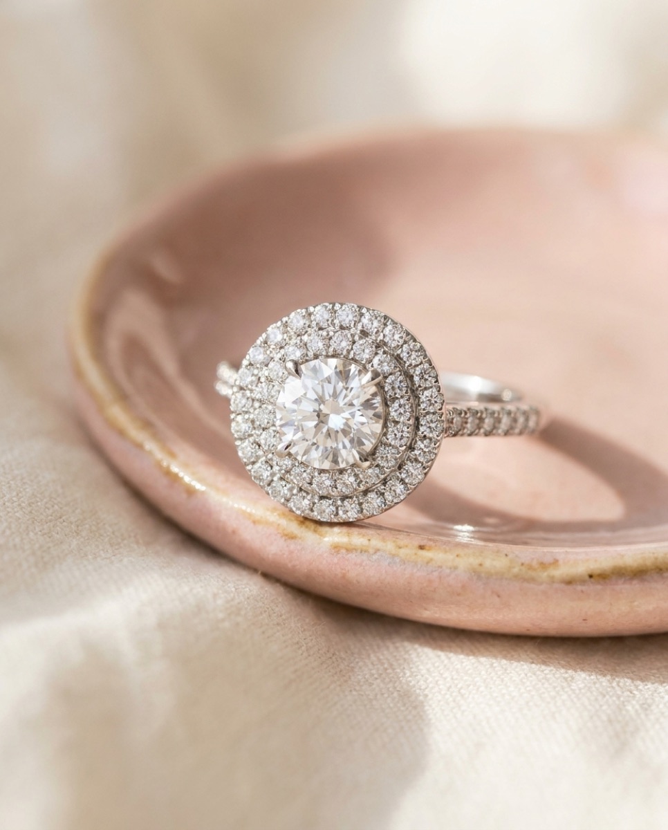 Crown Halo Ring